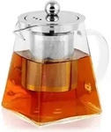 Teekanne Glas mit Siebeinsatz 900ML Borosilikat Hitzebest&auml;ndig