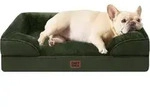 Hundebett Orthop&auml;disches Memory Foam L 76 x B 51 x H 17 cm Dunkel Gr&uuml;n