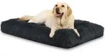 Hundebett Pl&uuml;sch Waschbar Schattengrau L 105 x B 70 x H 9 cm