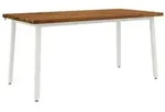vidaXL Quadratischer Esstisch 160 x 70 x 75 cm Massivholz Akazie Natur