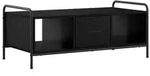 vidaXL Couchtisch Schwarz Eichen-Optik 99,5 x 49 x 41 cm Holzwerkstoff