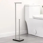 Toilettenpapierhalter Freistehend Klopapierhalter Geb&uuml;rstet Edelstahl