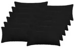 vidaXL Kissenbezug 12 pcs HEERLEN Schwarz 40 x 80 cm Boucl&eacute;