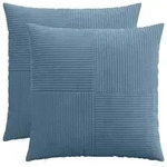 vidaXL Kissenbezug 2 pcs ALMELO Blau 55 x 55 cm Cord