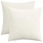 vidaXL Kissenbezug 2 pcs HEERLEN Creme 50 x 50 cm Cord