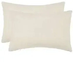 vidaXL Kissenbezug 2 pcs HEERLEN Creme 50 x 70 cm Boucl&eacute;