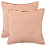 vidaXL Kissenbezug 2 pcs HOUTEN Rosa 80 x 80 cm Boucl&eacute;