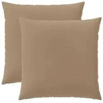 vidaXL Kissenbezug 2 stk. HEERLEN Taupe 65 x 65 cm Polyester