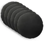 vidaXL Kissenbezug 6 pcs HEERLEN Schwarz &Oslash; 60 cm Samt