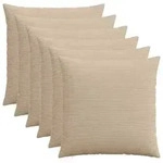 vidaXL Kissenbezug 6 pcs HEERLEN Taupe 80 x 80 cm Cord