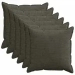 vidaXL Kissenbezug 6 stk. HOUTEN Anthrazit 65 x 65 cm Cord