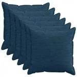 vidaXL Kissenbezug 6 stk. HOUTEN Marineblau 60 x 60 cm Cord