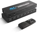 HDMI-Switch 7x1 mit 4K@60Hz und IR-Fernbedienung