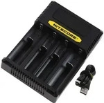 Nitecore USB-C CI4 Ladeger&auml;t mit 4 Ladesch&auml;chten f&uuml;r Li-Ion-, NiMH- und NiCd...