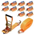 maXpeedingrods 10 St&uuml;ck 5000kg 6m Spanngurte mit Ratsche Spanngurte mit Haken