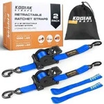 KODIAK STRAPS Automatik Spanngurte 50mm 3m mit S Haken | 1360KG Selbstaufrollend