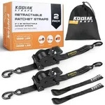 KODIAK STRAPS Automatik Spanngurte 50mm 3m mit S Haken | 1360KG Selbstaufrollend