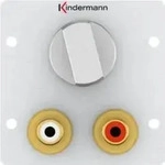 Kindermann Volume control - Modulares Faceplate-Snap-In - RCA X 2