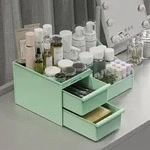 Kosmetik Organizer Schubladen Schminktisch Badezimmer Gr&uuml;n