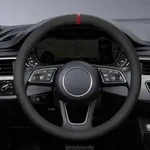 ZATOOTO Lenkradbezug Auto Nappaleder, Anti-Rutsch Lenkradh&uuml;llen, D&uuml;nn,