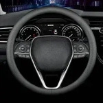Carodi Neustes Nappaleder Auto Lenkradbezug, Mode Anti-Rutsch-Leder Auto...