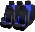 Sitzbez&uuml;ge Auto Universal Set Blau und Schwarz Vollst&auml;ndige Reihe