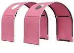 vidaXL Bettunnel 2 pcs Rosa 211 x 52,5 x 2 cm Polyester