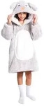 Noxxiez Kuschelige Hoodie-Decke f&uuml;r Kinder &ndash; Perfekt f&uuml;r 7 bis 14 Jahre Hase
