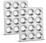 Muffinform Muffinblech 12 Muffins 3cm Cupcakes Brownies 2 Edelstahl