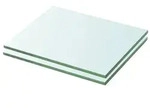 vidaXL Regalb&ouml;den 2 Stk. Glas Transparent 20x20 cm