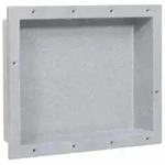vidaXL Duschnische Mattgrau 41x51x10 cm