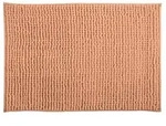 MSV Badematte aus weichem Mikrofaser-Chenille in Pfirsich, rutschfest,...