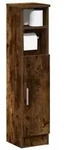 vidaXL Badezimmerschrank mit Rollenhalter R&auml;uchereiche 20,5x22x90 cm