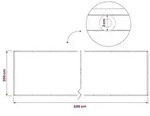 vidaXL Balkon Sichtschutz 200 x 600 cm Stoff mit PU-Beschichtung