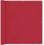 vidaXL Balkonsichtschutz Rot 110 x 1000 cm Oxford-Stoff