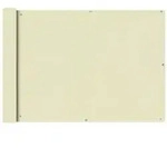 vidaXL Balkonsichtschutz Oxfordgewebe 75x600 cm Creme