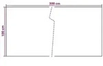 vidaXL Balkonsichtschutz Dunkelgrau 300 x 100 cm Poly-Rattan