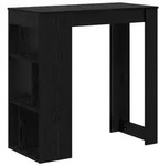 vidaXL Bartisch Schwarz Eichen-Optik 102 x 50 x 103,5 cm Holzwerkstoff