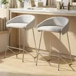 Ya-Home Barhocker 2er Set Barstuhl mit Metallgestell modern Thekenhocker...