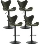 Moderne Barhocker 4er Set, H&ouml;henverstellbar 360&deg;Drehbar Barst&uuml;hle...