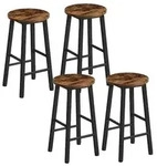 HOOBRO Barhocker 4er Set, Barst&uuml;hle, K&uuml;chenst&uuml;hle, hoher Hocker mit...