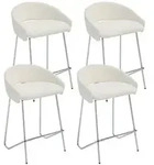 Ya-Home Barhocker 4er Set Barstuhl mit Metallgestell modern Thekenhocker...