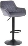 ralex-chair Barhocker 1er Set, H&ouml;henverstellbarer Samtstoff Drehbarer Barhocker