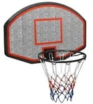 vidaXL Basketballkorb Schwarz 90x60x2 cm Polyethylen
