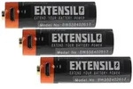 EXTENSILO 3x AA Mignon Akkus mit Micro USB-Anschluss | 920 mAh, 1,5 V, Li-Ion