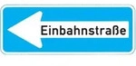 VKZ.220-10, 800x300mm Einbahnstr. links RAL-G&uuml;tezeichen Folie RA2