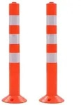 vidaXL Verkehrspoller 2 Stk. Kunststoff 75 cm