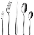 Besteckset 12 60teilig Edelstahl Messer Gabel L&ouml;ffel 60Pcs