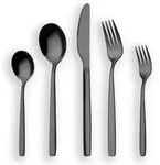Besteck 30 Titanium plattiert schwarz Service 6 02 schwarz