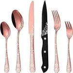 Besteck 36teilig Rosegold Edelstahl 36-Teiliges Ros&eacute;gold